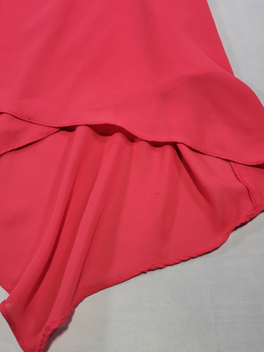 Cable & Gauge Bright Coral Pink Blouse - Picture 4 of 11